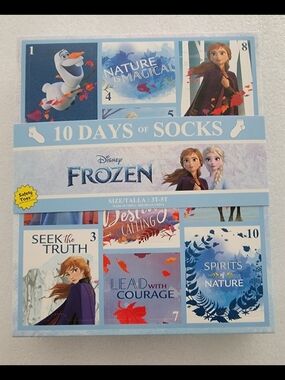 Advent calendar 
Disney Frozen 10 Days of Socks, 10-Pack